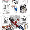 다이나믹 무술 액션 데생 지원 받은 만화